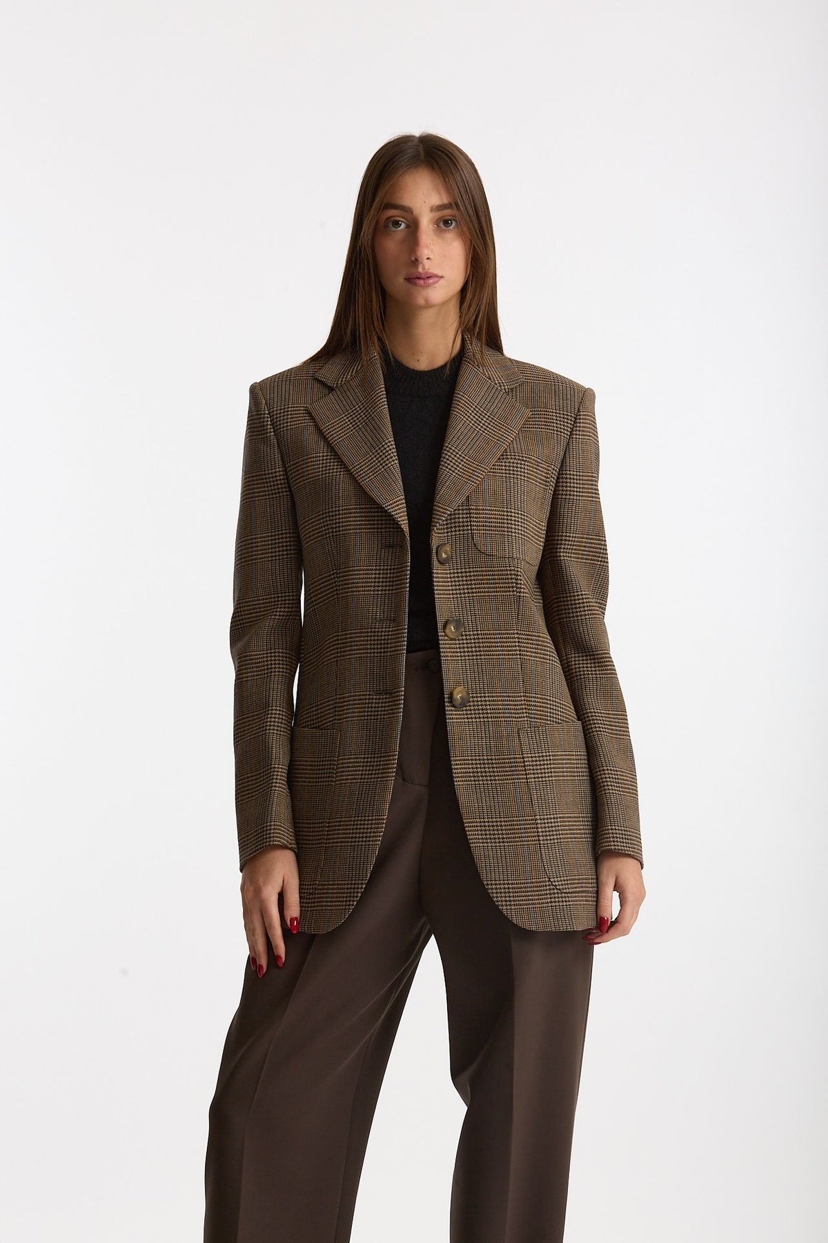 Giacca monopetto AGNES Principe di Galles women Seafarer - 1