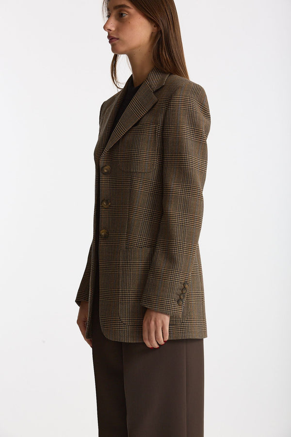 Giacca monopetto AGNES Principe di Galles women Seafarer