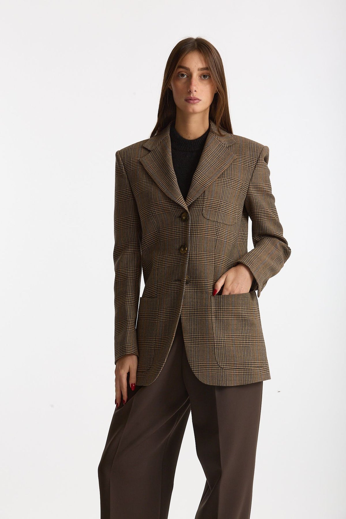 Giacca monopetto AGNES Principe di Galles women Seafarer - 5