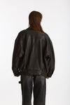 Giubbino over in pelle nero women Myskin - 4