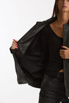 Giubbino over in pelle nero women Myskin - 6