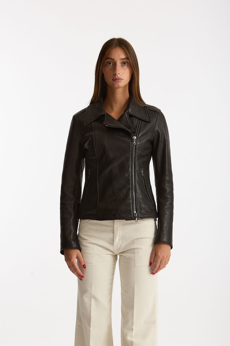 Giubbino in pelle nero women Myskin - 4
