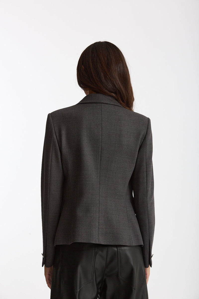 Giacca crop DARIA antracite women Tagliatore - 4
