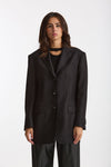 Blazer over in lana CEARA nero women Tagliatore - 6