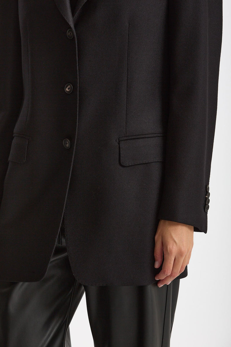 Blazer over in lana CEARA nero women Tagliatore - 7