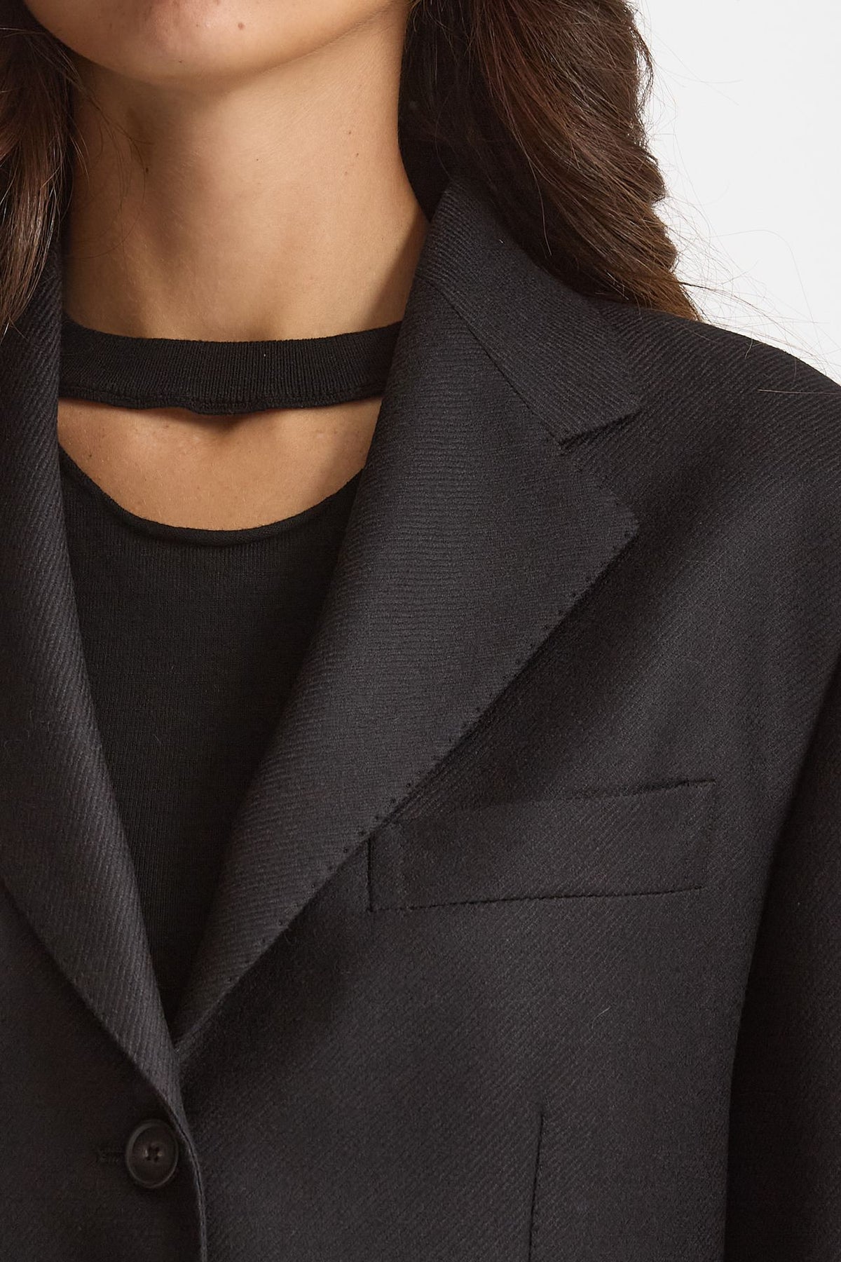 Blazer over in lana CEARA nero women Tagliatore - 8
