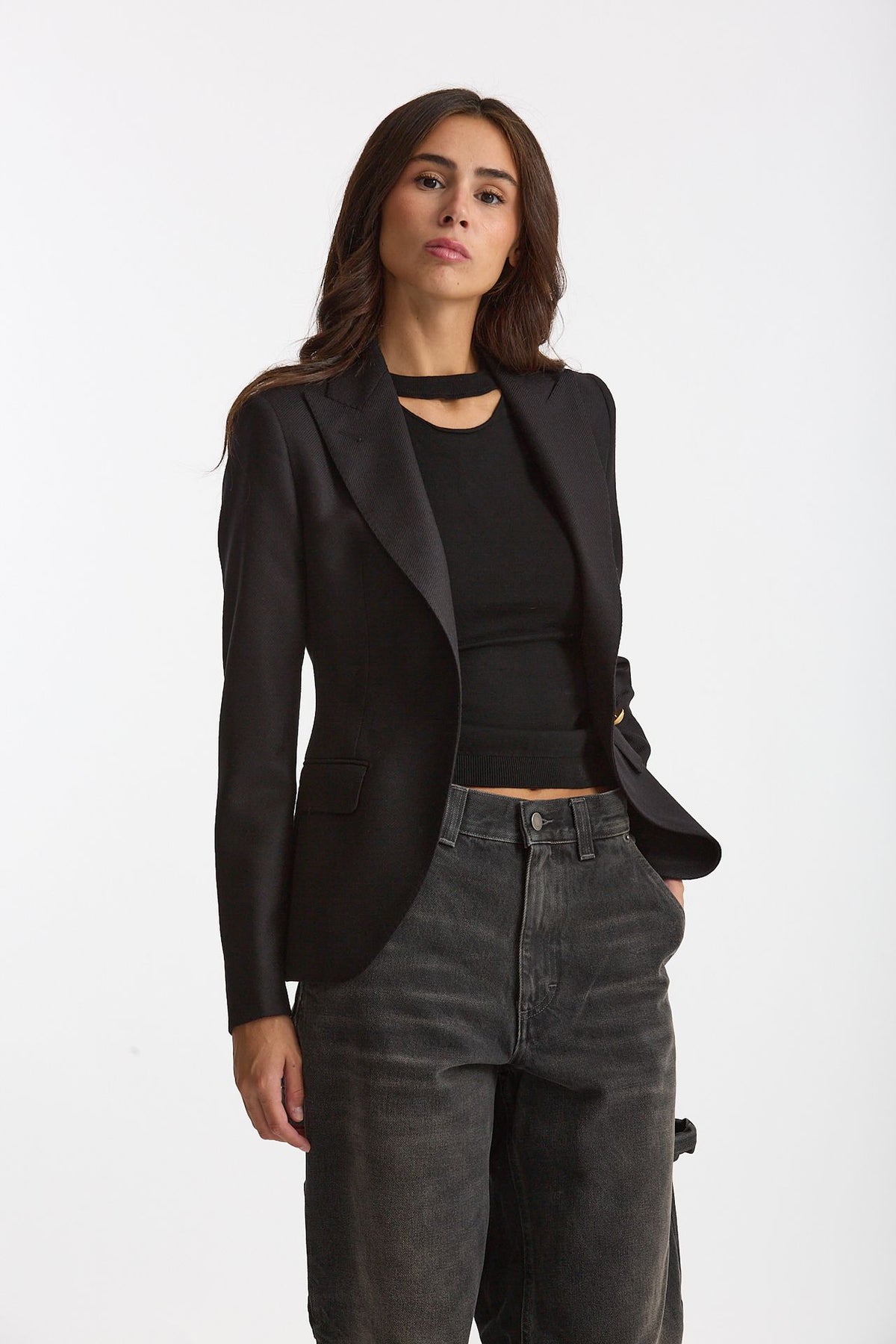 Giacca slim JFDM15B nero women Tagliatore - 1