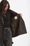 Blazer over JASMINE spigato nero e panna women Tagliatore - 5
