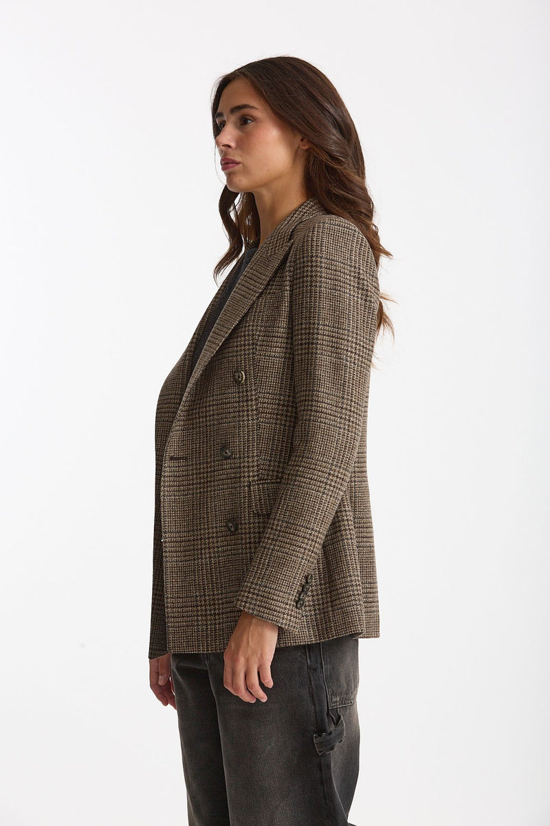 Blazer regular PARIGI principe di Galles women Tagliatore - 3