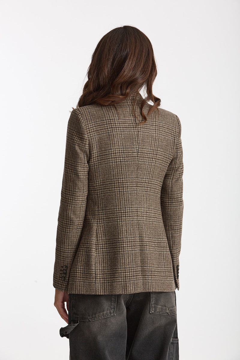 Blazer regular PARIGI principe di Galles women Tagliatore - 5