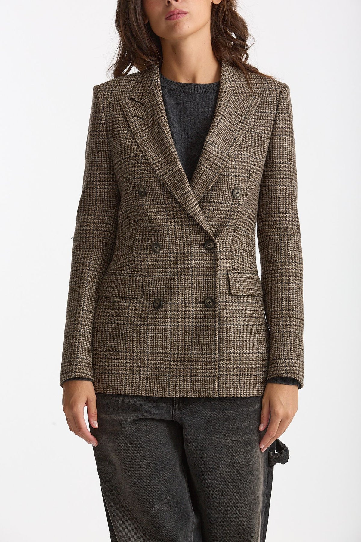 Blazer regular PARIGI principe di Galles women Tagliatore - 7