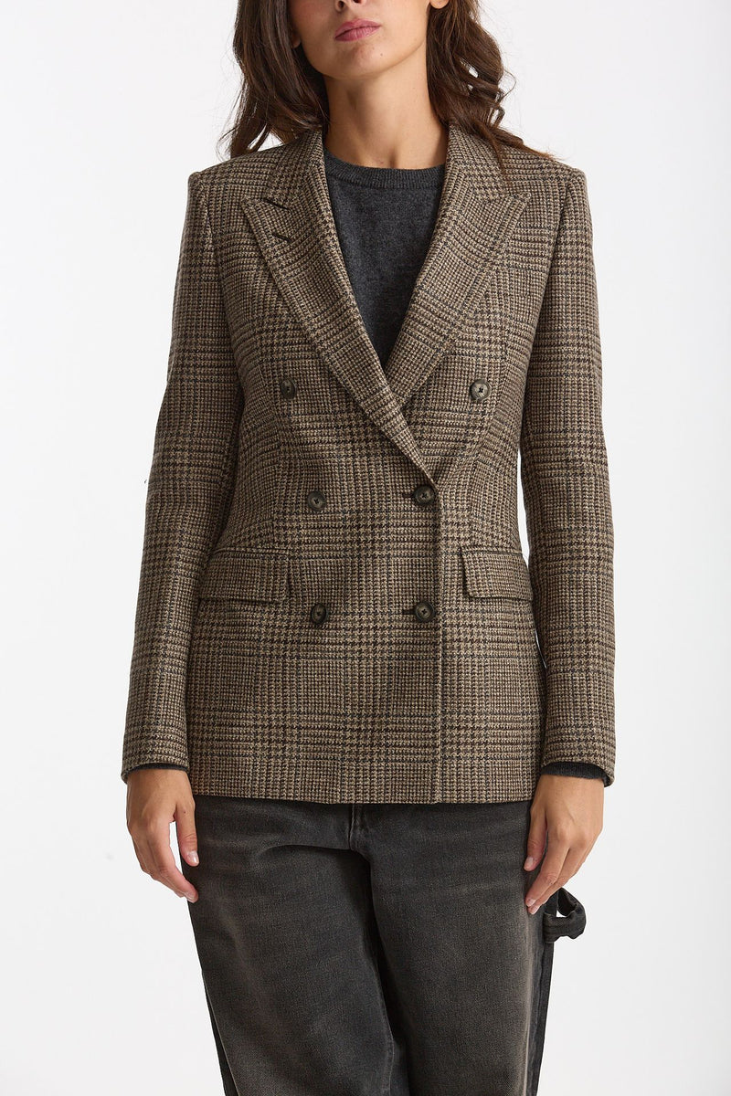 Blazer regular PARIGI principe di Galles women Tagliatore - 7
