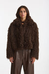 Eco pelliccia crop GIA marrone women Tagliatore - 2