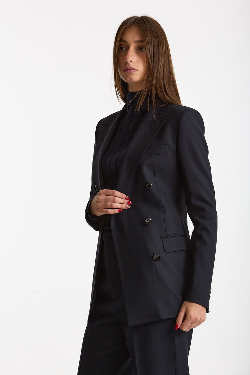 Tailleur doppiopetto T-PARIGI blu notte women Tagliatore - 5