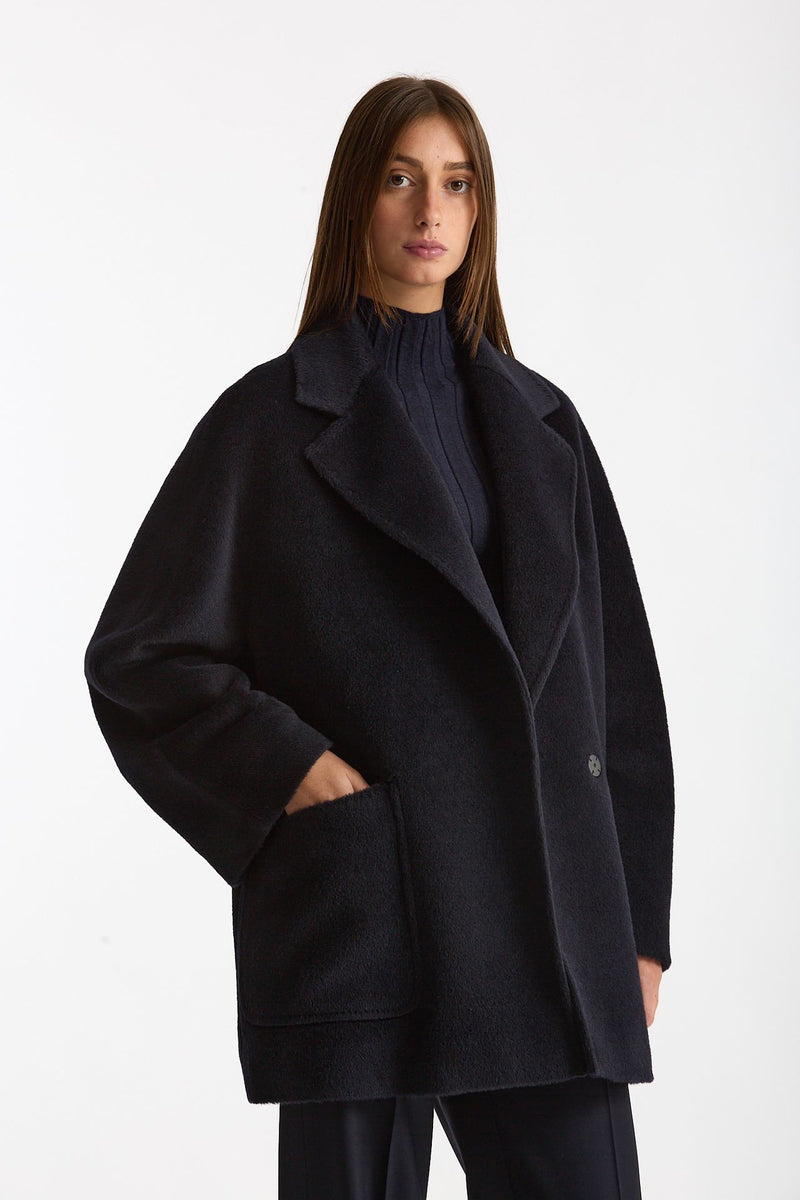 Cappotto over DENISE blu women Tagliatore - 4