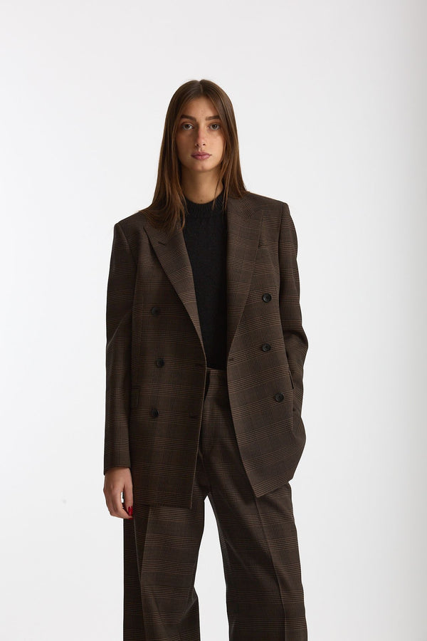 Tailleur doppiopetto T-JASMINE marrone e nero women Tagliatore