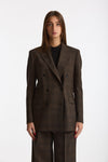 Tailleur doppiopetto T-JASMINE marrone e nero women Tagliatore - 3