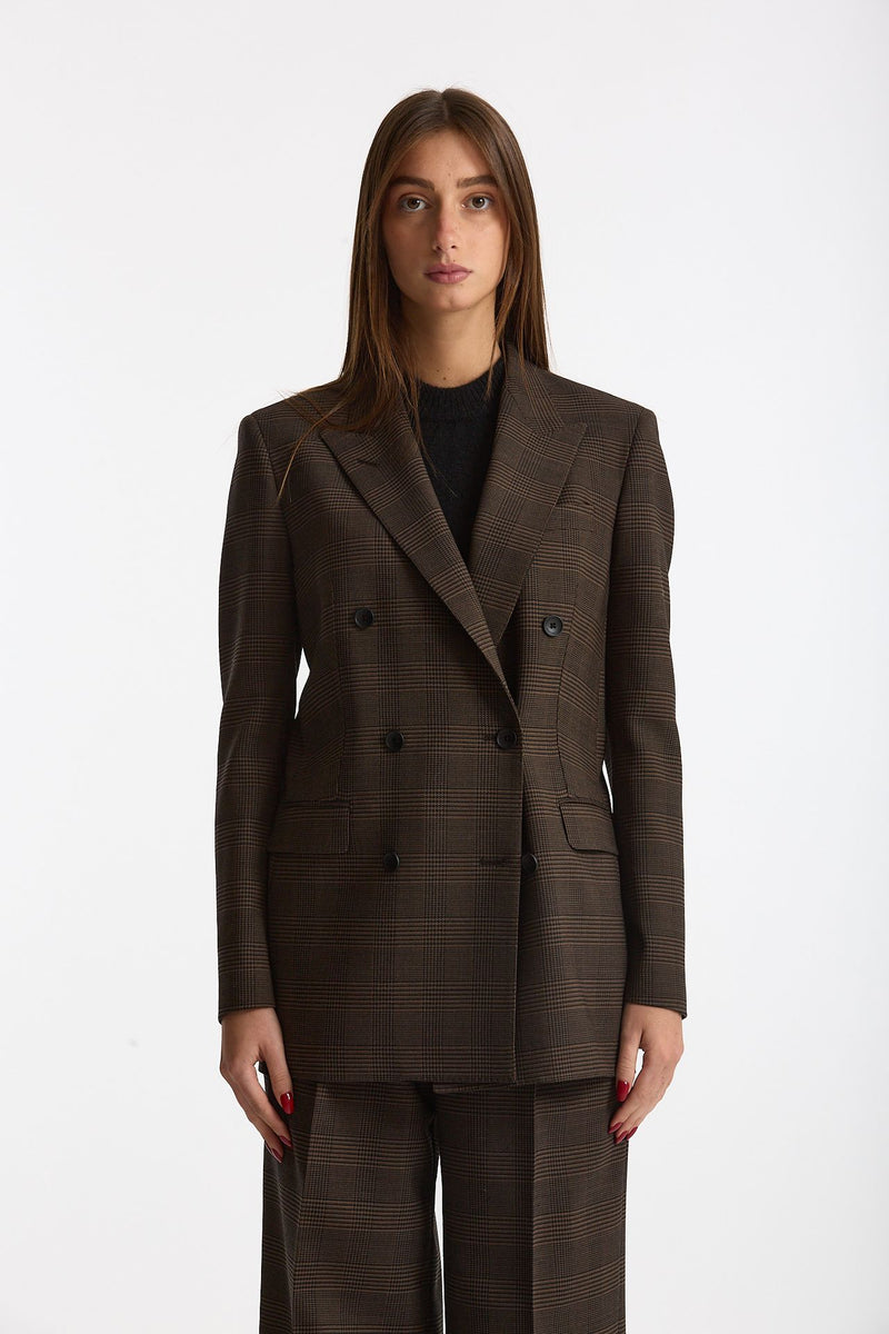 Tailleur doppiopetto T-JASMINE marrone e nero women Tagliatore - 3