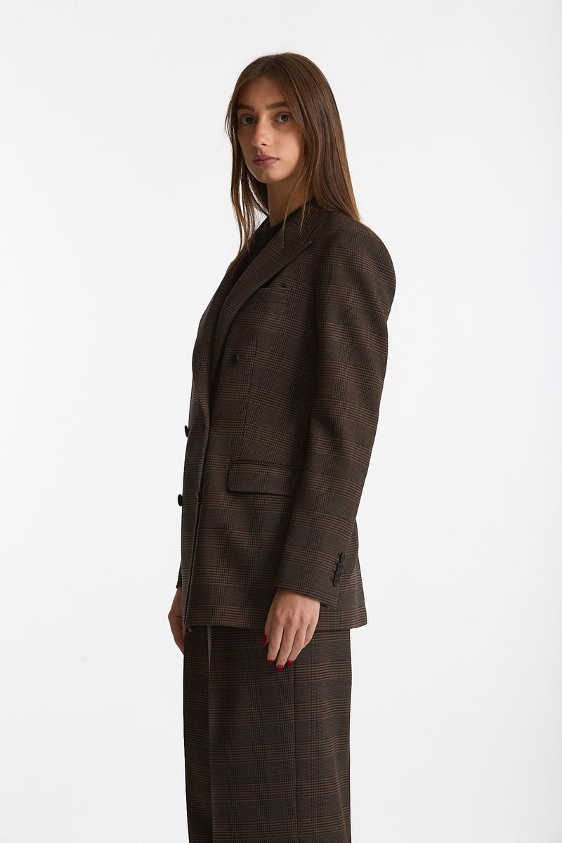 Tailleur doppiopetto T-JASMINE marrone e nero women Tagliatore - 4