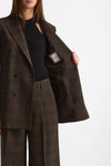Tailleur doppiopetto T-JASMINE marrone e nero women Tagliatore - 6