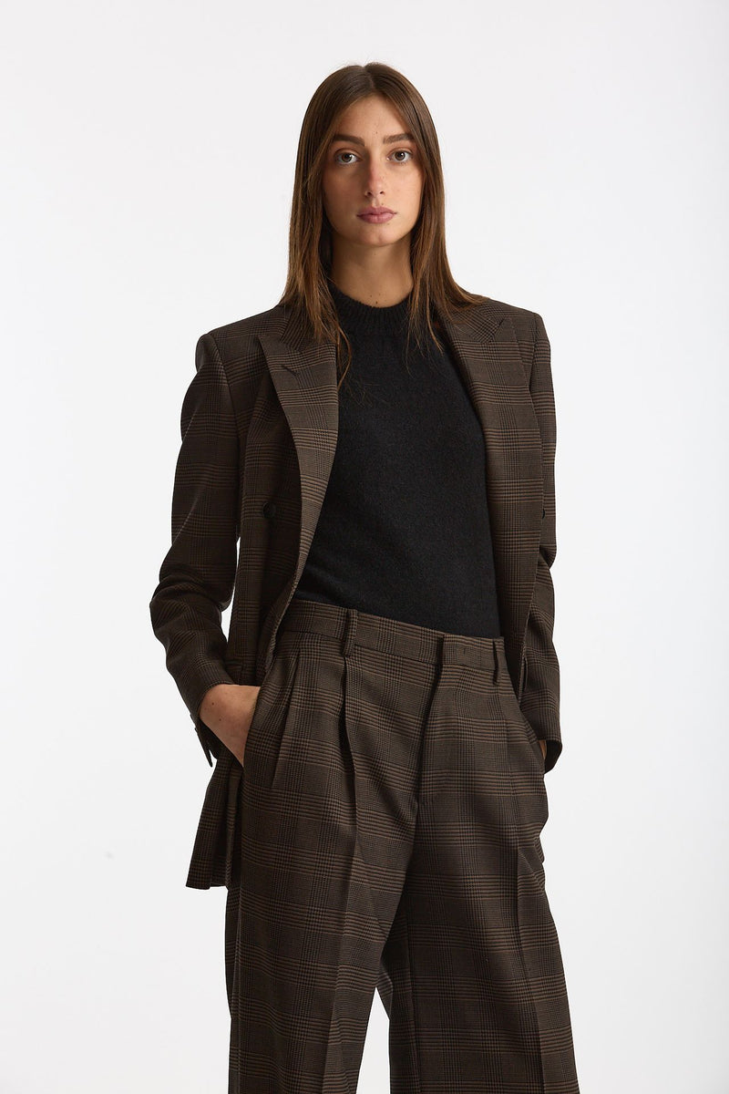 Tailleur doppiopetto T-JASMINE marrone e nero women Tagliatore - 7