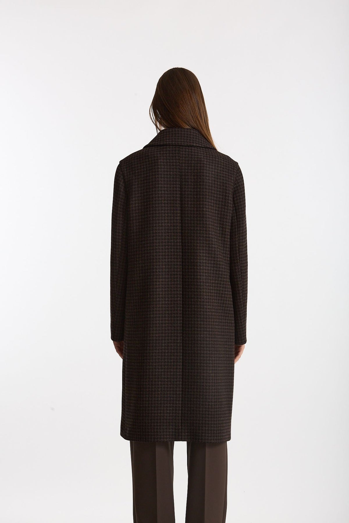 Cappotto dritto JANE Pied de poule women Tagliatore - 3