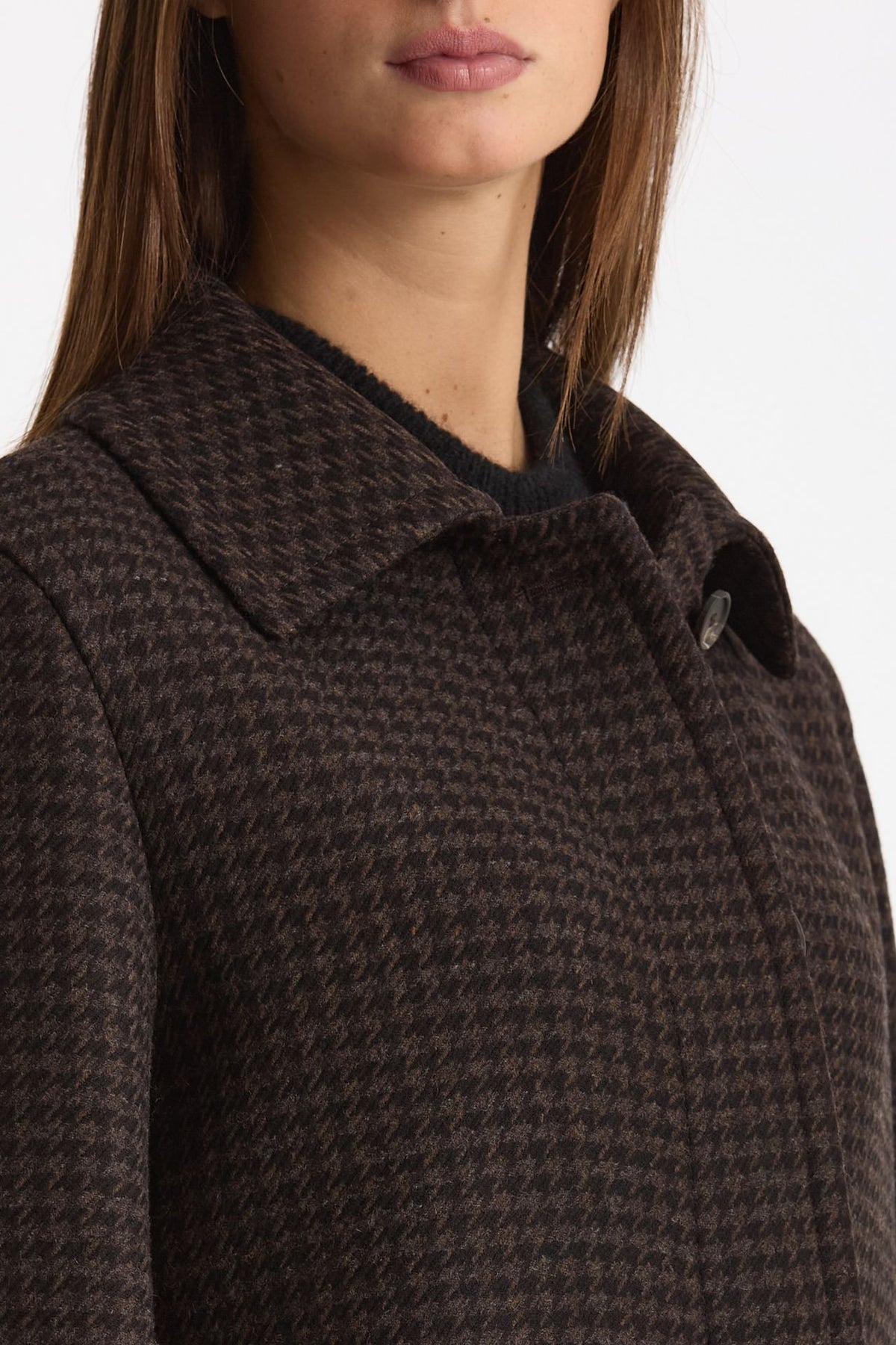 Cappotto dritto JANE Pied de poule women Tagliatore - 4