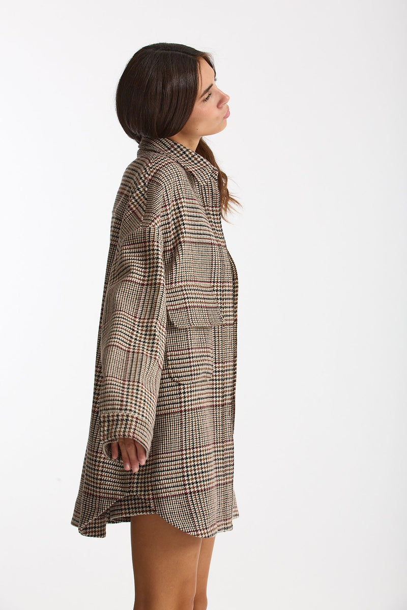 Camicia over in principe di Galles scozzese women Federica tosi - 4