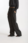 Pantalone con sormonto antracite women Federica tosi - 2