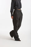 Pantalone con sormonto antracite women Federica tosi - 4