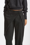 Pantalone con sormonto antracite women Federica tosi - 6