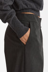 Pantalone con sormonto antracite women Federica tosi - 7