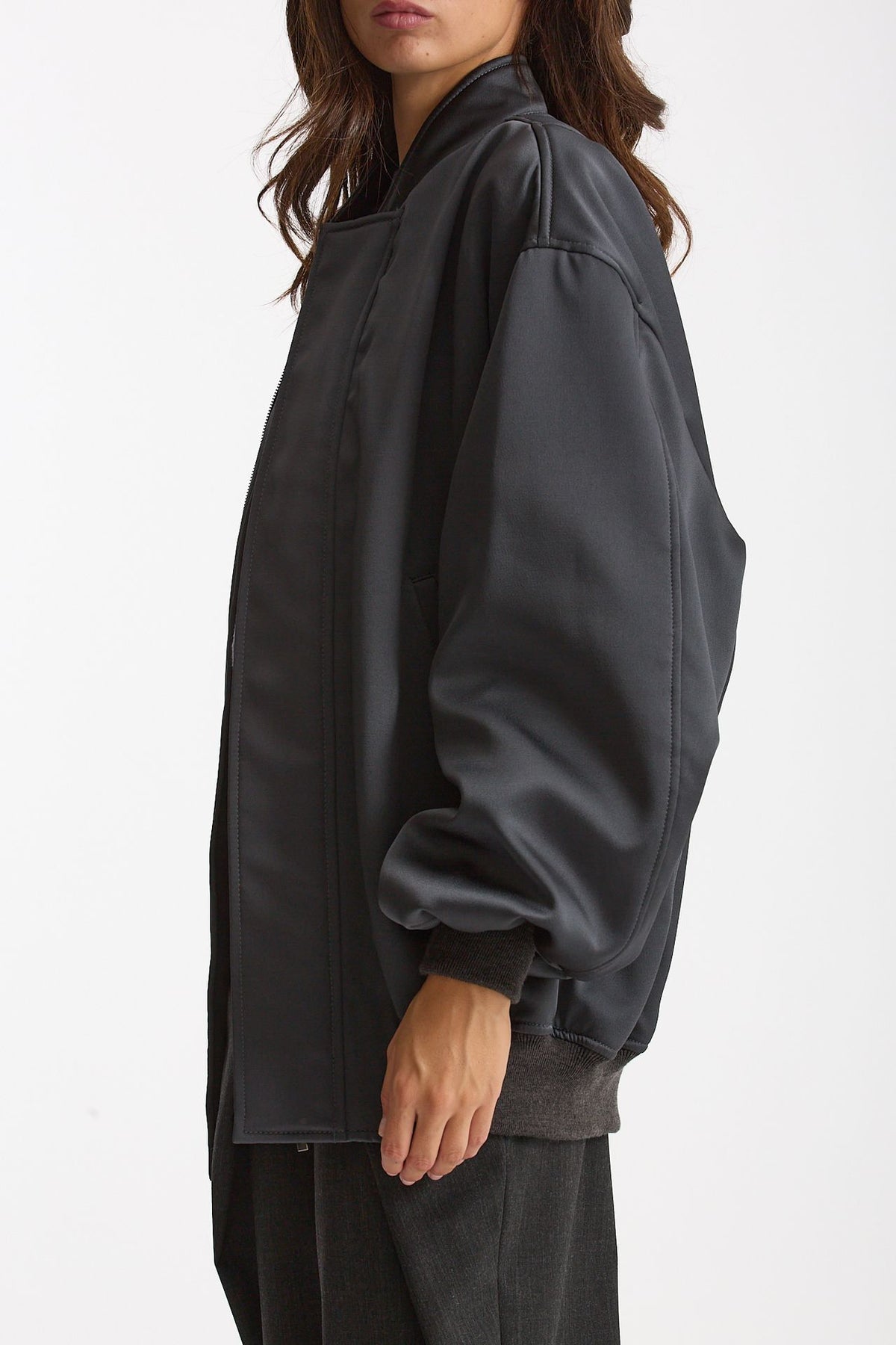 Bomber over grigio antracite women Federica tosi - 4