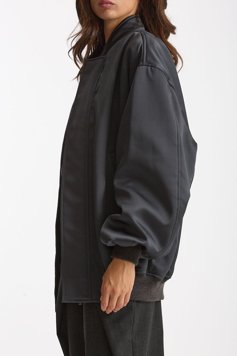 Bomber over grigio antracite women Federica tosi - 4