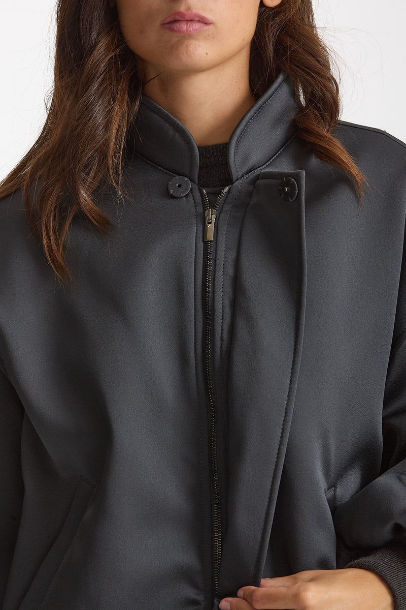 Bomber over grigio antracite women Federica tosi - 2