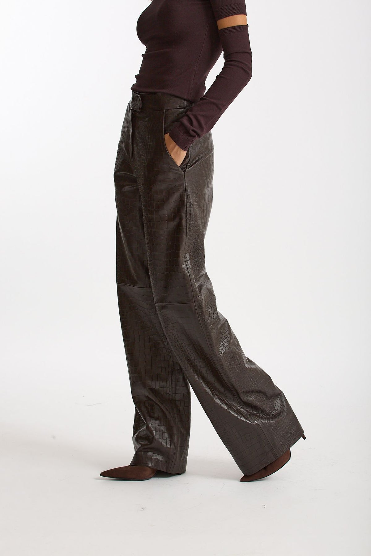 Pantalone stampa cocco marrone testa moro women Federica tosi - 1