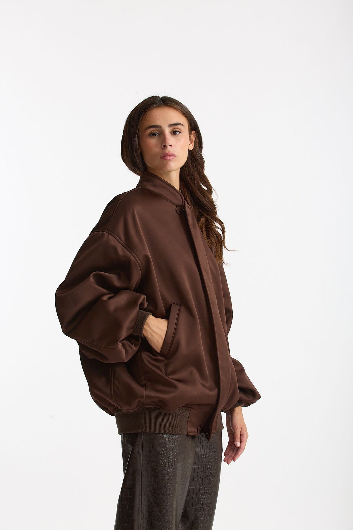 Bomber over marrone women Federica tosi - 5
