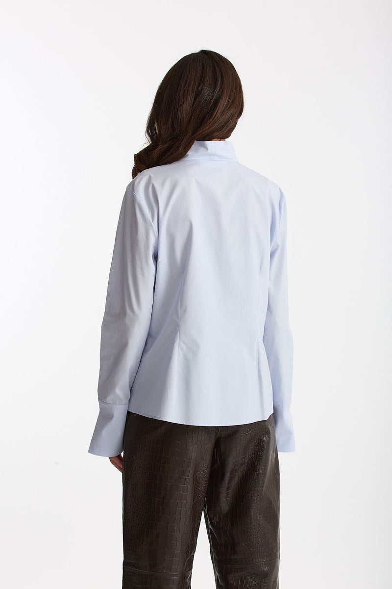 Camicia coreana azzurro women Federica tosi - 3