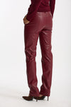 Pantalone slim in ecopelle bordeaux women Federica tosi - 3
