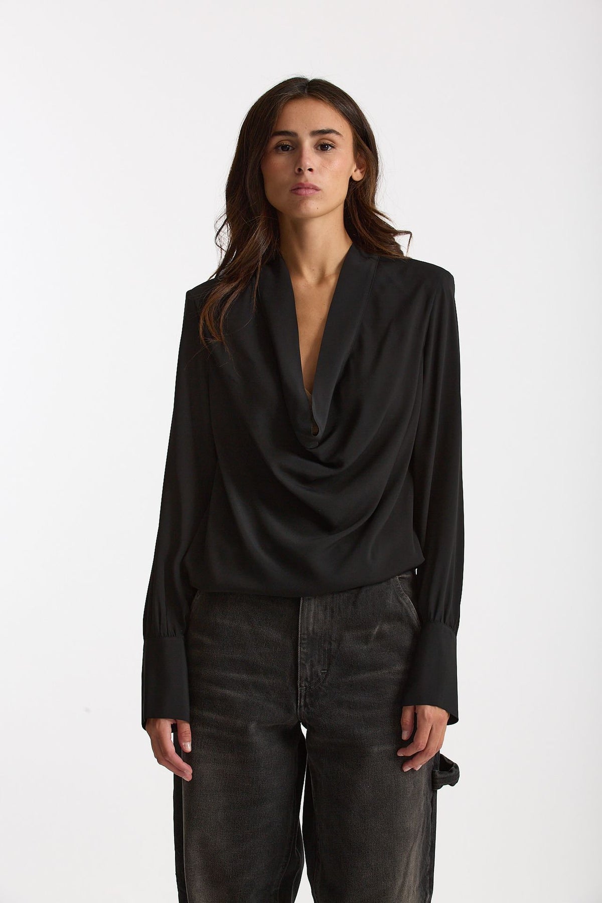 Camicia scollata nero women Federica tosi - 2