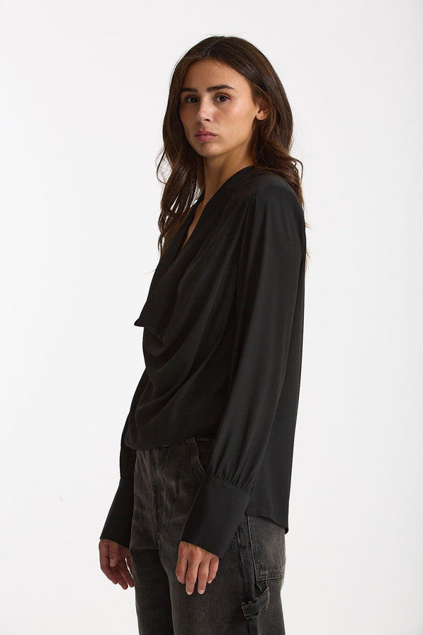 Camicia scollata nero women Federica tosi