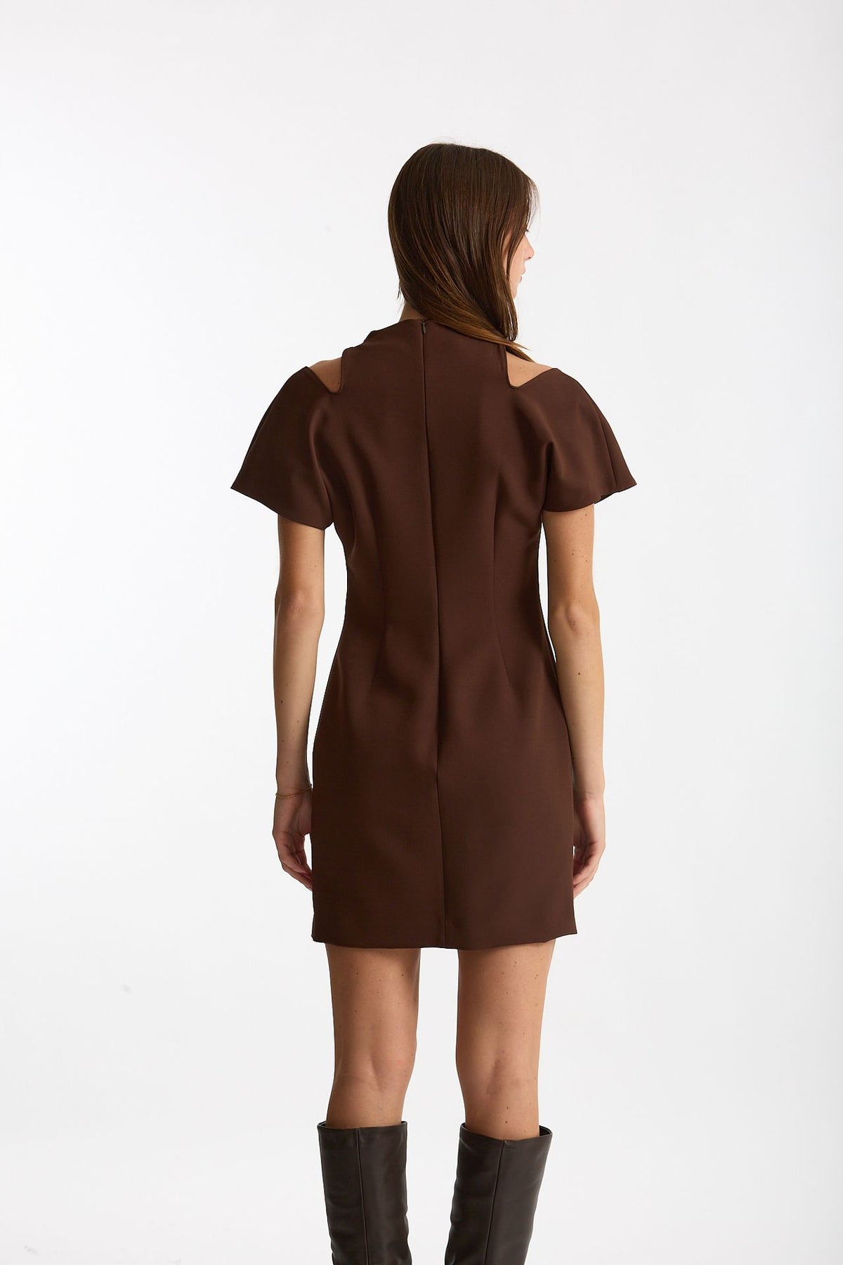 Abito corto marrone chiaro women Federica tosi - 5