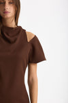 Abito corto marrone chiaro women Federica tosi - 3