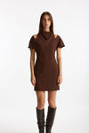 Abito corto marrone chiaro women Federica tosi - 2