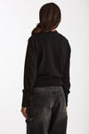 Maglia incrociata lana/cashmere nero women Federica tosi - 3