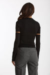 Maglia con manicotti nero women Federica tosi - 3