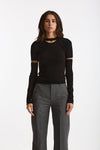 Maglia con manicotti nero women Federica tosi - 2