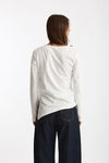 T-shirt asimmetrica bianco women Woc - 1