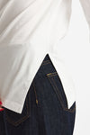 T-shirt asimmetrica bianco women Woc - 5