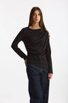 T- shirt maniche lunghe nero women Woc - 1